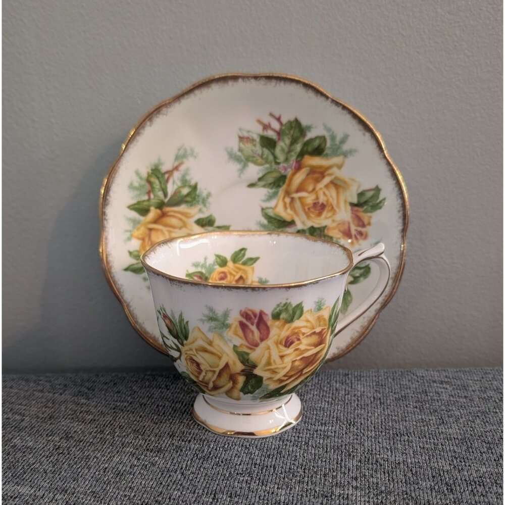 Royal Albert Yellow "Tea Rose" Cup and Saucer